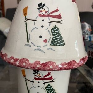 Ceramic shade and sleeve like brand new the sleeve has a ti y chip in it